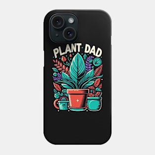 Urban Jungle Plant Dad: A Design for Green-Thumbed Men Phone Case