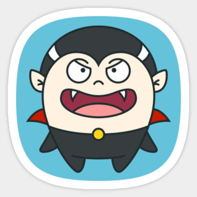 Cute Dracula Vampire Cartoon // Funny Halloween Drawing - Cute Vampire - Sticker | TeePublic Cute Dracula Vampire Cartoon // Funny Halloween Drawing - Cute Vampire - Sticker | TeePublic
