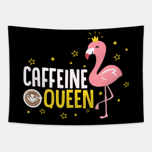 Womens Funny Caffeine Queen product I Magical Coffee Flamingo Tapestry