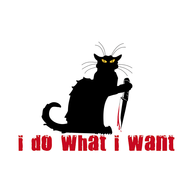 I Do What I Want Black Cat by SinBle