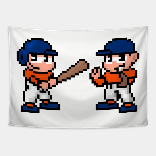 8-Bit Baseball Team - New York Tapestry by The Pixel League