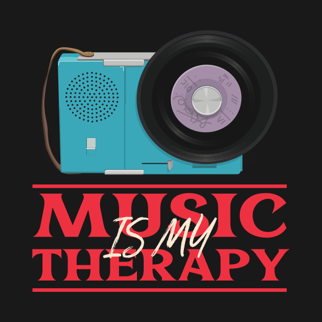 Music is my Therapy Hip Hop by Pro-Clothing