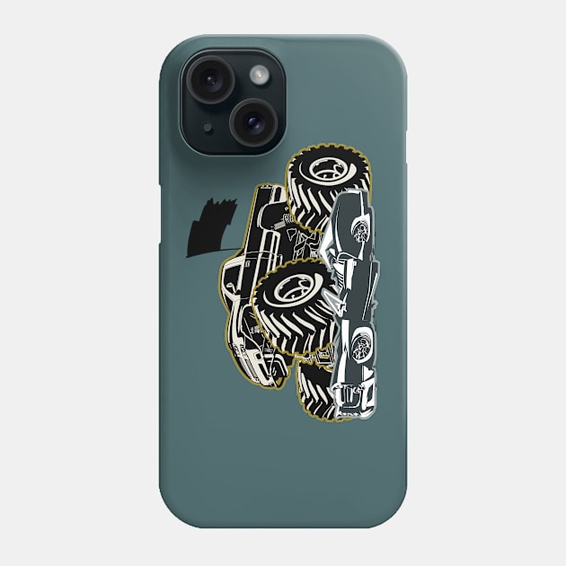 Cartoon Monster Truck Phone Case by Mechanik