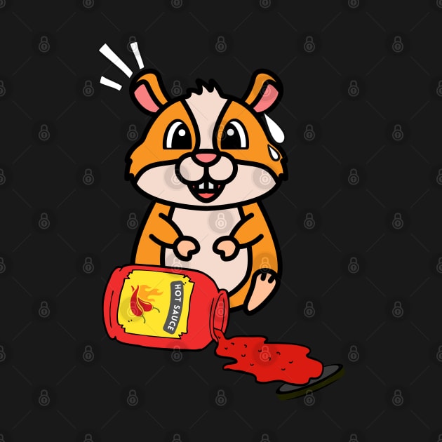 Cute Hamster Spills Hot Sauce Tabasco by Pet Station