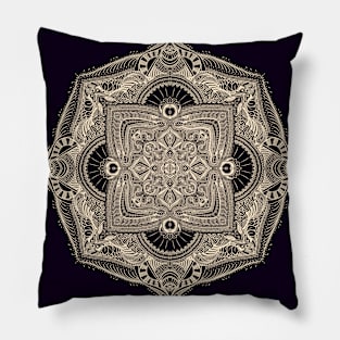 Mandala 04 (Dark Edition) Pillow