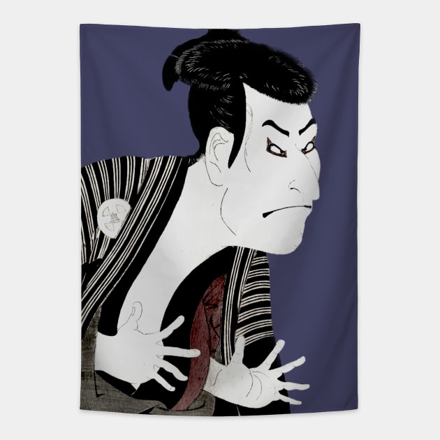 Kabuki Actor Otani Oniji III Tapestry by The Witch's Wolf