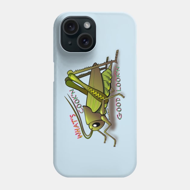 Green Cricket for Thanksgiving Dinner Phone Case by vivachas