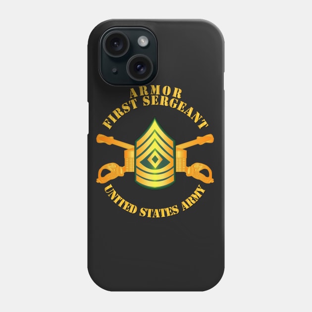 Armor - Enlisted - First Sergeant - 1st SGT Phone Case by twix123844