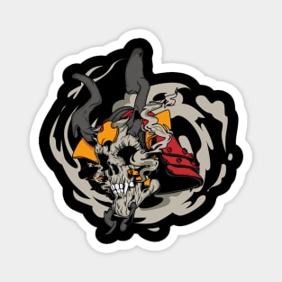 Skull samurai Magnet