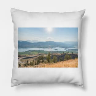 View of Osoyoos From Anarchist Mountain Viewpoint Pillow