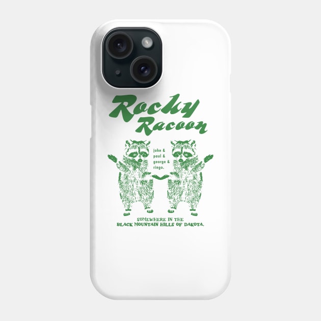 Rocky Racoon Phone Case by garzaanita