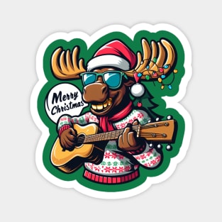 Merry Christmoose Moose Christmas 2024 Magnet