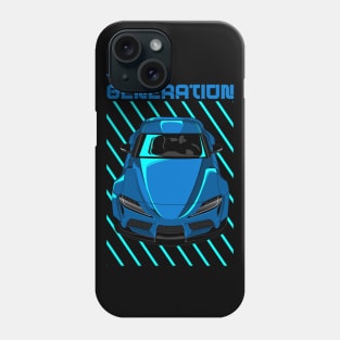 Toyota Supra MK V Blue Phone Case