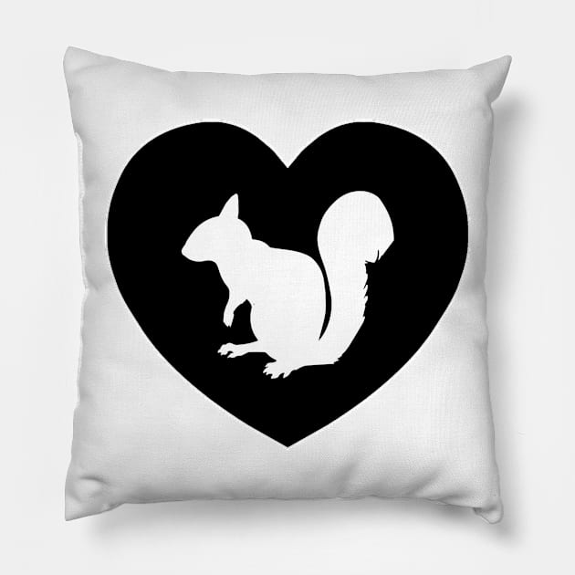 Squirrel Love | I Heart... Pillow by gillianembers