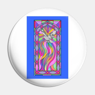 Stained Glass 09 (Style:31) Pin