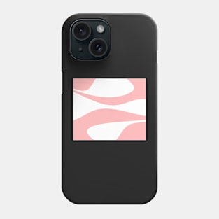 Abstract pattern - pink and white. Phone Case