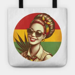 reggae rasta girl Tote