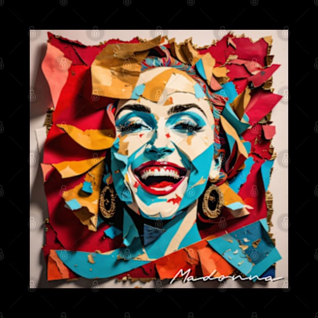 Madonna // Paper Art by Otmr Draws