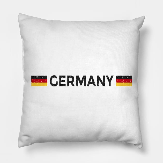 Germany Soccer Football Fan Shirt Flag Pillow by Sal71