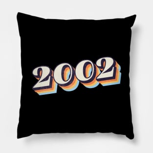 2002 Birthday Year Pillow