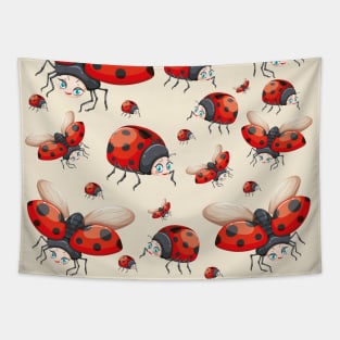 Cute Ladybug Design Is a Cool Ladybug Tapestry