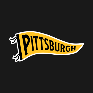 Pittsburgh Pennant - Black T-Shirt