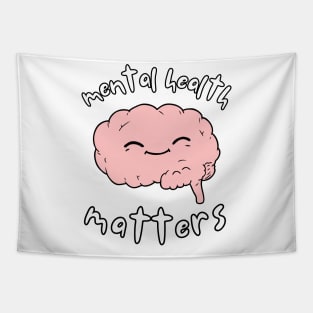 Mental Health Matters Awareness Brain v2 Tapestry