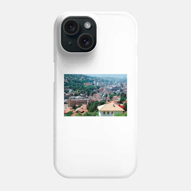 Sarajevo Skyline Phone Case by jojobob