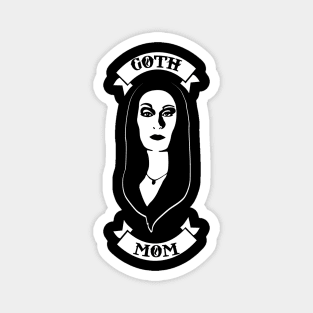 Morticia Addams Goth Mom Funny Halloween Mothers Day Gift Magnet