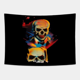 Skull Splash Tapestry