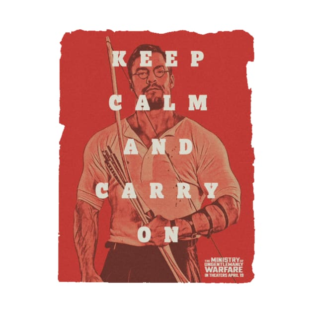 keep calm and carry on red alan ritchson by Super-TS