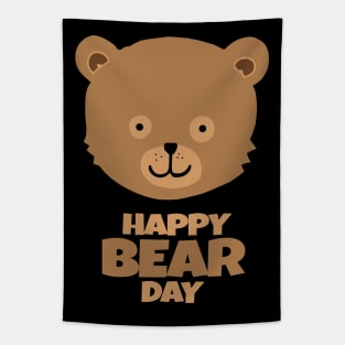 Hey Bear! Happy Bear Day Tapestry