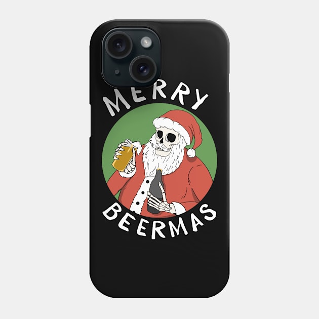 Merry Beermas Black Phone Case by Summerdsgn