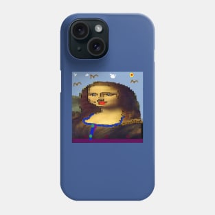 Monalisa Pixels Art Design Phone Case