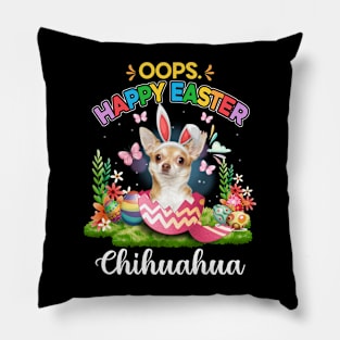 Bunny Chihuahua Oops Happy Easter Eggs 2024, Easter Dog Pillow