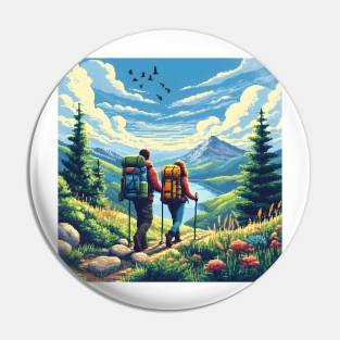 Couple Adventuring, Couple Traveling Pin