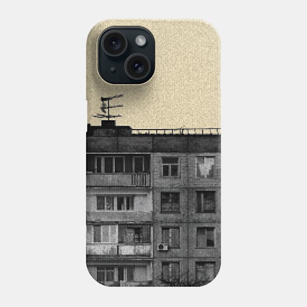 POST-SOVIET PANELKA // Typical russian panel houses Phone Case by MSGCNS