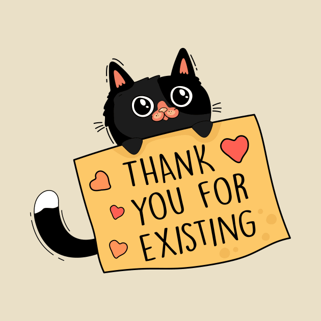 Cat and gratitude by My Happy-Design