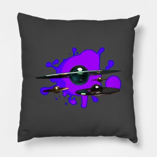 Alien Swirling Saucers | UFO Fans | UAP Pillow