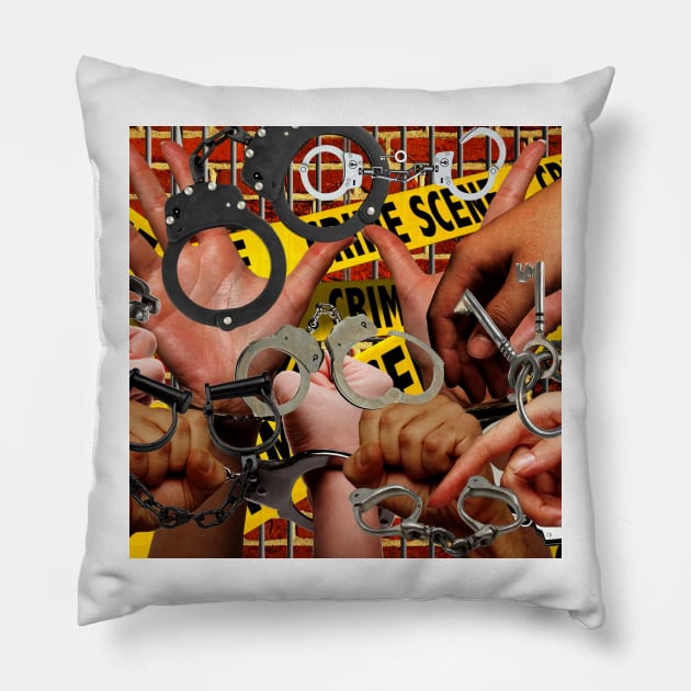 Crime and Punishment (Mass Incarceration) Pillow by truthtopower