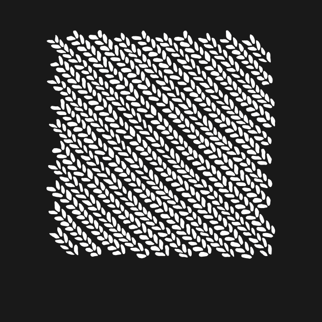 Knit Wave 45 Black on White by ProjectM