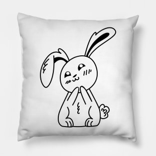 Bunny rabbit cute adorable Pillow