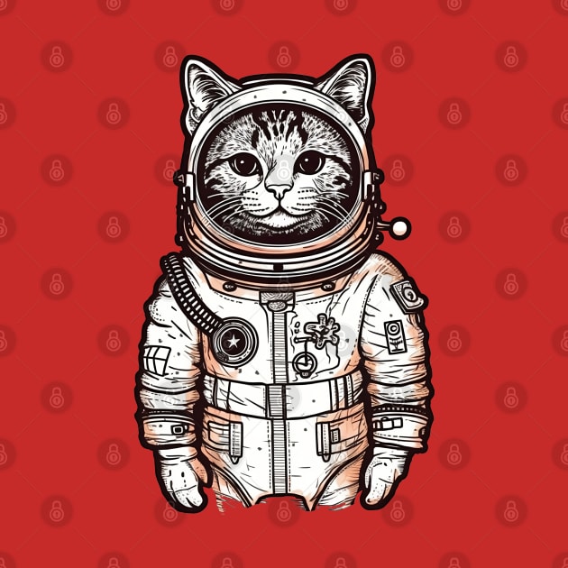 Astronaut cat by AestheticsArt81