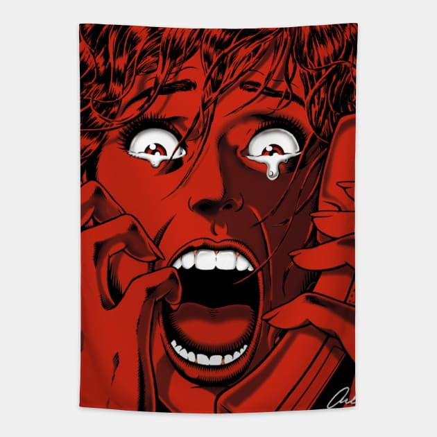 SCREAM-FACE Tapestry by ArlenSchumer