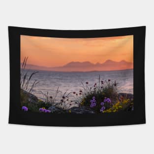 Hebridean sunset Tapestry