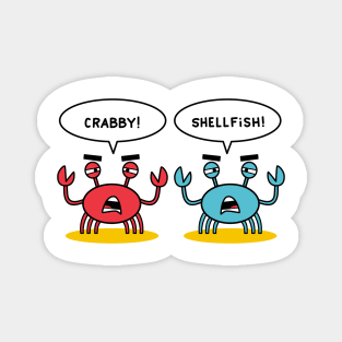 Crabby and Shellfish Magnet