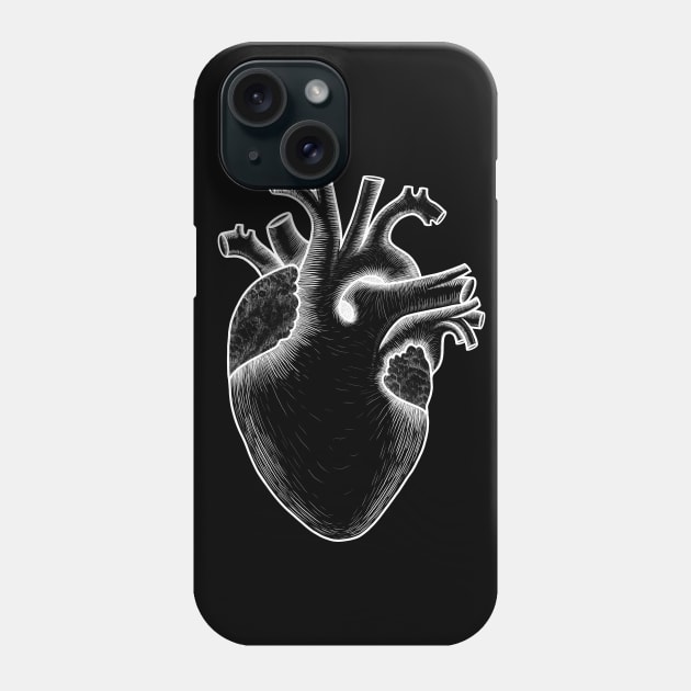 Human heart anatomy, I love my heart Phone Case by Artardishop