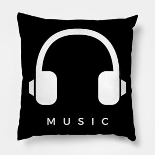 Music Audio Headphones Pillow