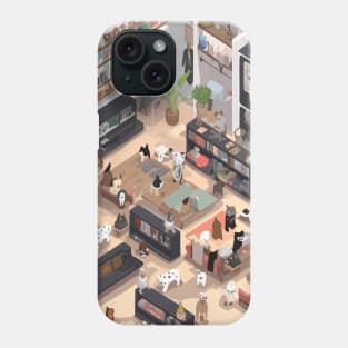 isometric Cat shop Phone Case