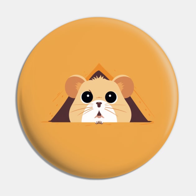 Scared Hamster Meme, funny tshirt Pin by Pattyld